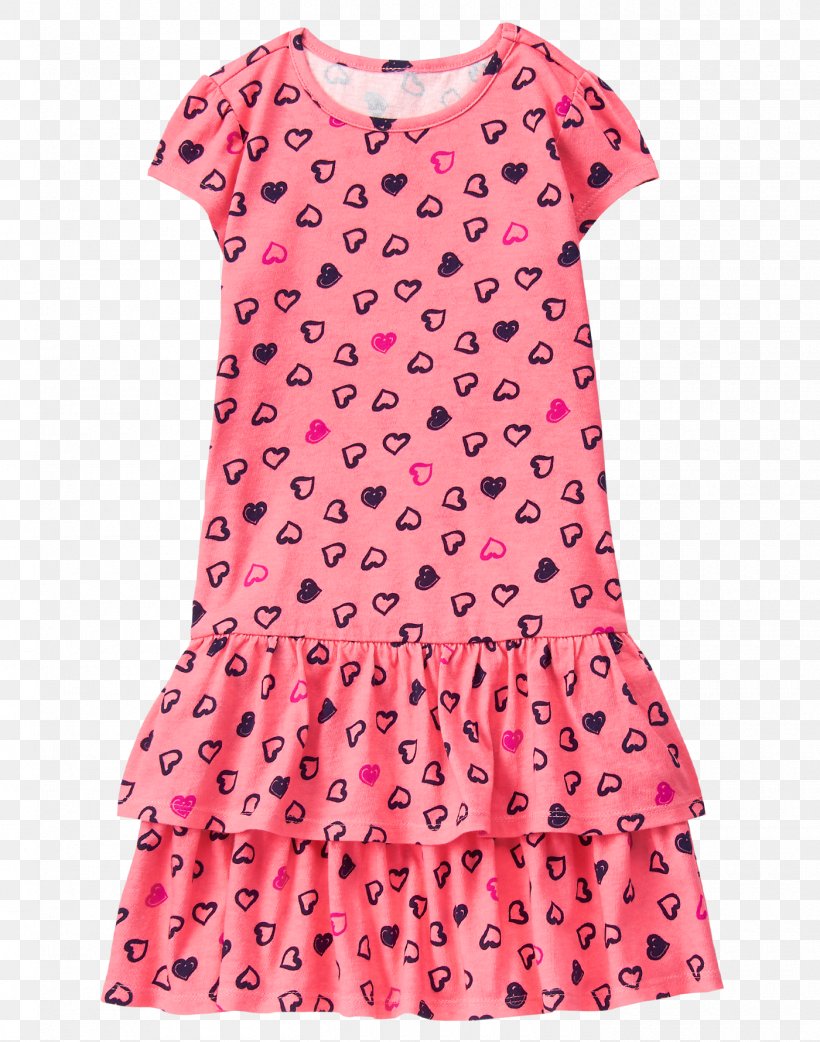 Dress T-shirt Polka Dot Clothing Sleeve, PNG, 1400x1780px, Watercolor, Cartoon, Flower, Frame, Heart Download Free