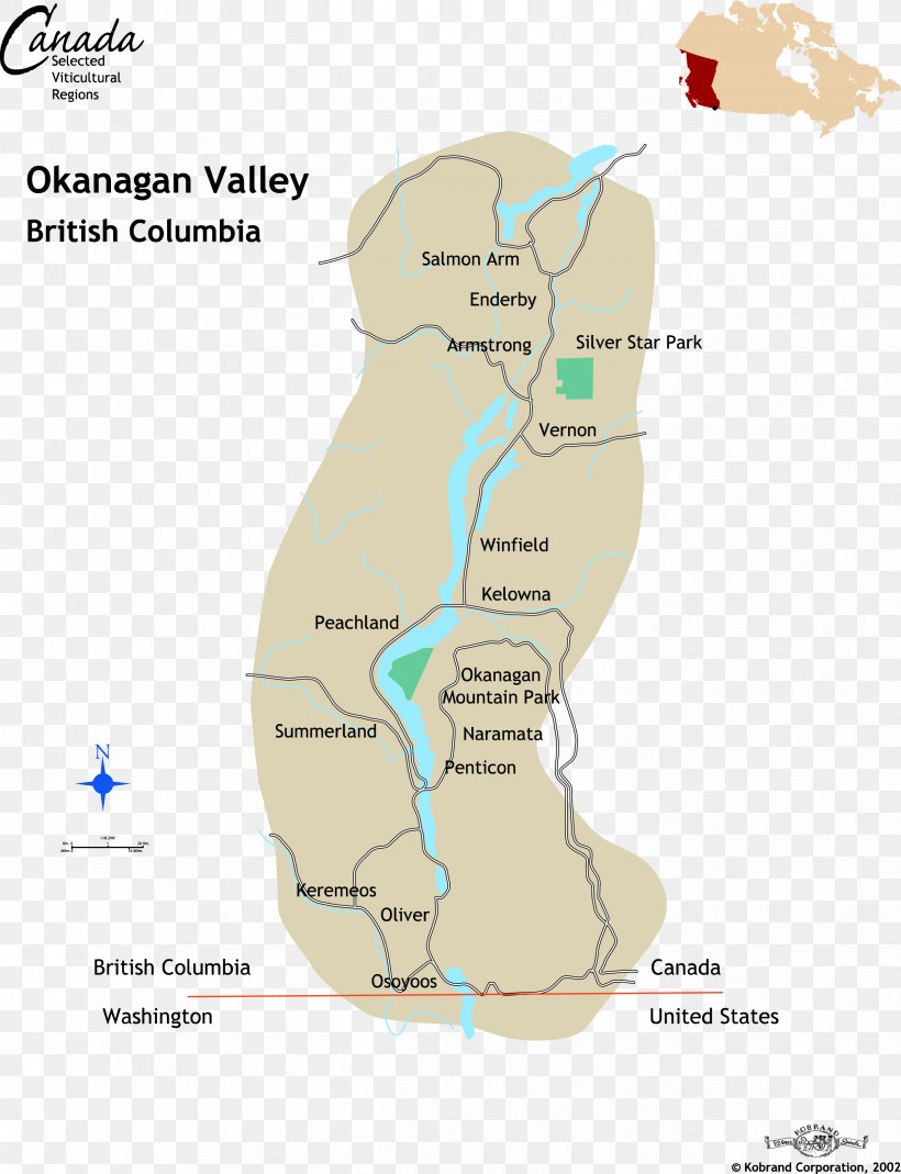 Okanagan Lake Canadian Wine Route Des Vins, PNG, 2444x3189px, Okanagan, Animal, Area, British Columbia, Canada Download Free
