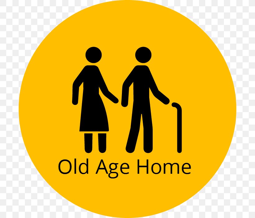 old age home clipart black