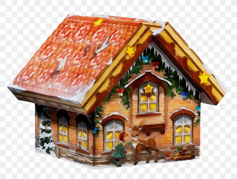 Christmas Decoration, PNG, 926x700px, Watercolor, Building, Christmas Decoration, Cottage, Gingerbread Download Free