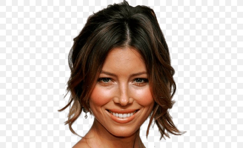 Jessica Biel Actor Layered Hair Feathered Hair Paleolithic Diet, PNG, 500x500px, Jessica Biel, Actor, Black Hair, Brown Hair, Chin Download Free