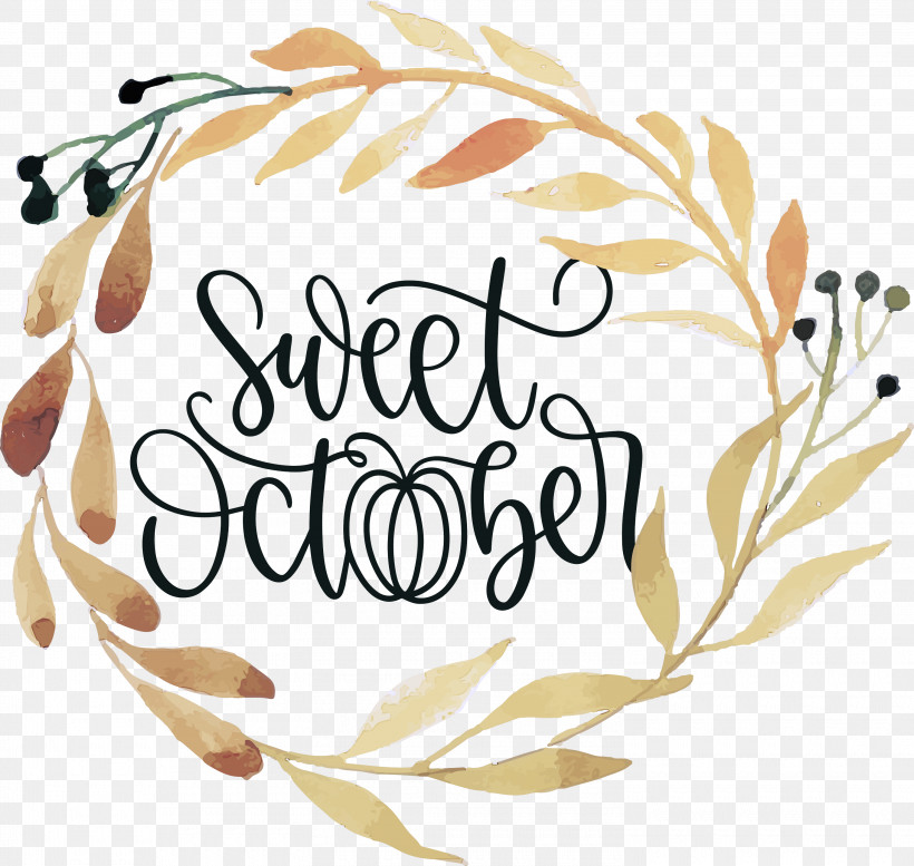 Sweet October October Fall, PNG, 3000x2844px, October, Autumn, Drawing, Fall, Logo Download Free