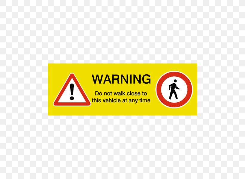 Warning Sign Vehicle Hazard Symbol Pedestrian, PNG, 600x600px, Warning Sign, Area, Banner, Brand, Hazard Download Free