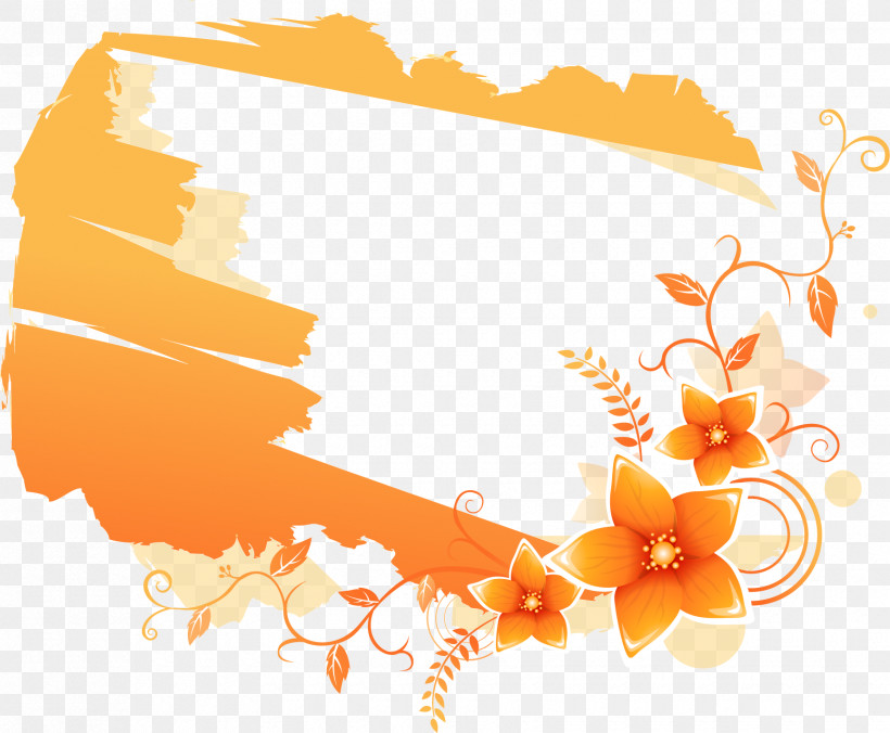 Yellow Flower Frame Vine Frame Foliage Vine Frame, PNG, 1730x1428px, Yellow Flower Frame, Foliage Vine Frame, Orange, Vine Frame, Yellow Download Free