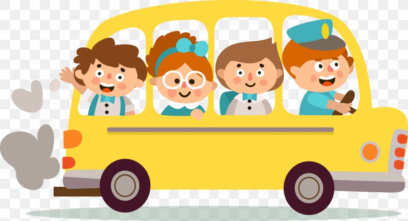 Bus Child Student Transport School, PNG, 2244x1220px, Bus, Area, Cartoon, Child, Early Childhood Education Download Free