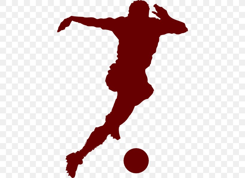 Clip Art Football Player Silhouette, PNG, 438x597px, Football, American Football, Ball, Basketball Player, Fifa World Player Of The Year Download Free