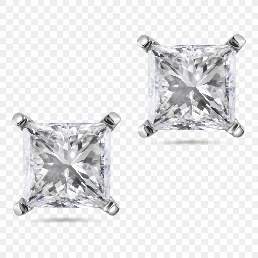 Earring Jewellery Princess Cut Diamond Cut, PNG, 4956x4956px, Earring, Body Jewelry, Carat, Clothing Accessories, Diamond Download Free