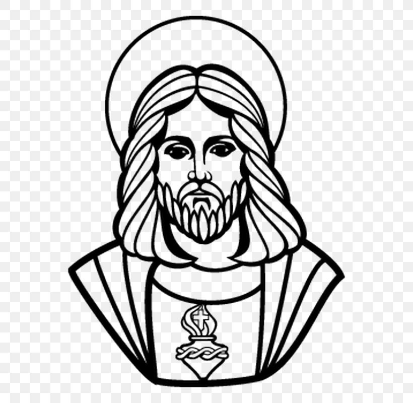Jesus Drawing Catholic Church Clip Art, PNG, 800x800px, Jesus, Art, Artwork, Black And White, Catholic Church Download Free