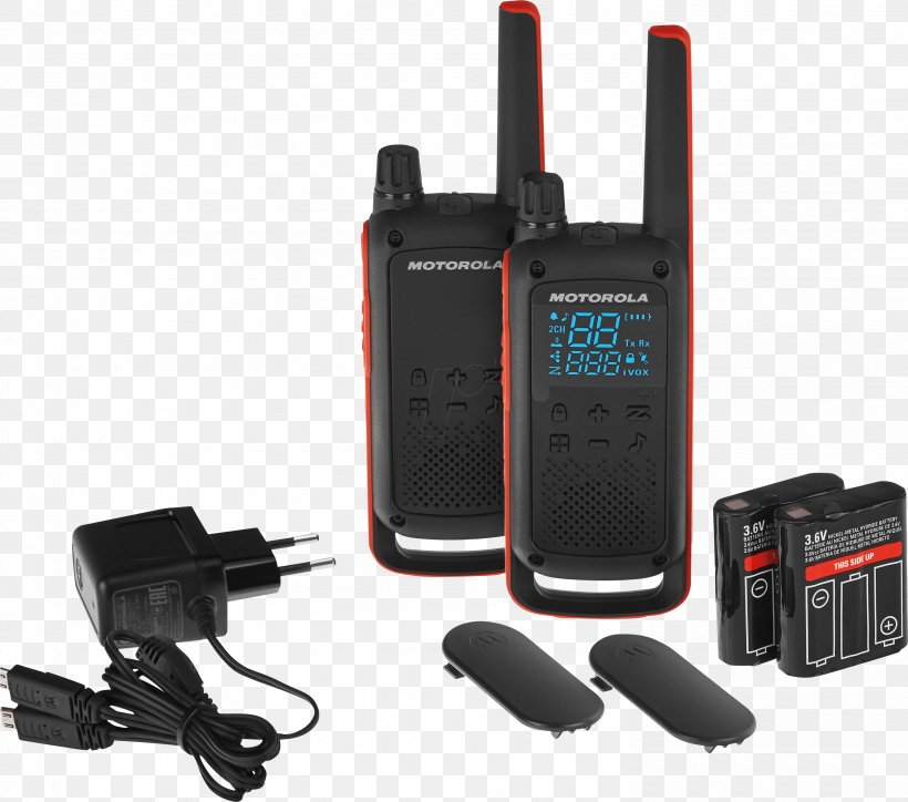 Motorola Talkabout T82 Extreme 188069 PMR446 Two-way Radio Walkie-talkie Motorola TLKR T80 Walkie Talkie, PNG, 2965x2619px, Twoway Radio, Communication, Communication Device, Electronic Device, Electronics Download Free