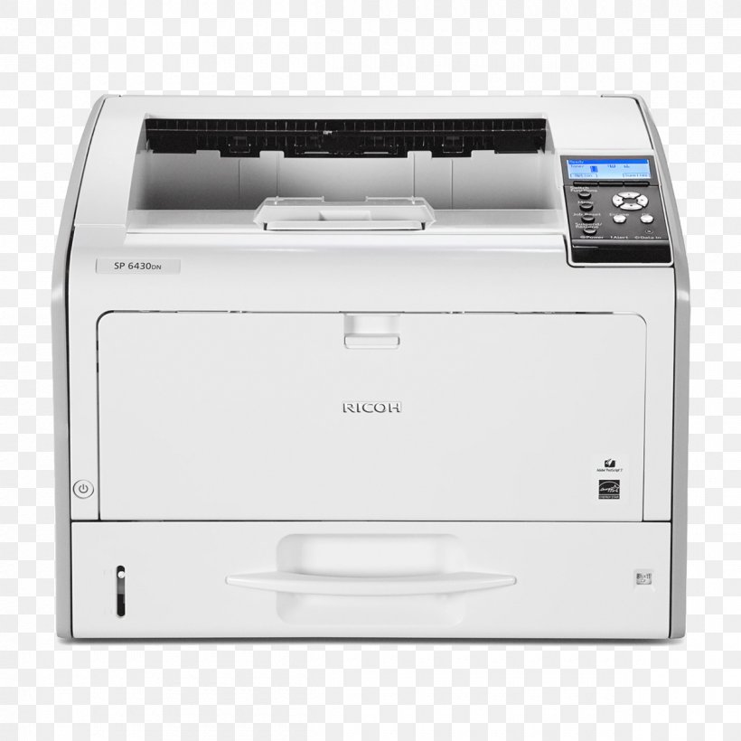 Paper Multi-function Printer Ricoh Laser Printing, PNG, 1200x1200px, Paper, Black And White, Electronic Device, Fax, Inkjet Printing Download Free