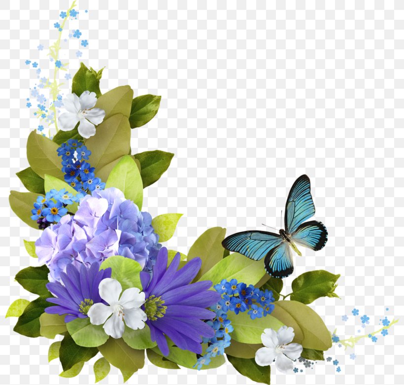 Purple Flower Wreath, PNG, 800x781px, Flower, Artificial Flower, Blue, Borage Family, Butterfly Download Free