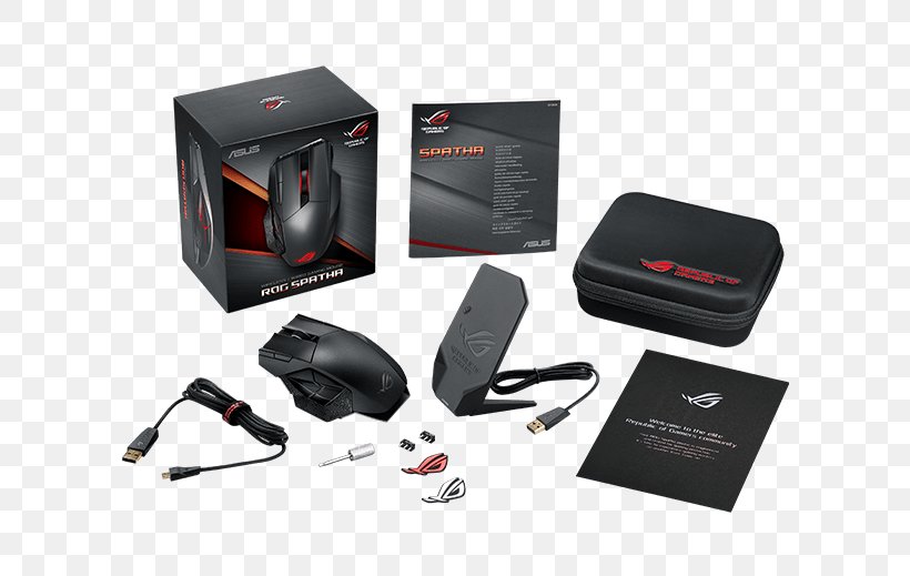 Gaming Mouse ROG Spatha Computer Mouse ASUS Laptop Republic Of Gamers, PNG, 656x519px, Gaming Mouse Rog Spatha, Asus, Asus Rog Claymore, Asus Rog Spatha, Audio Download Free