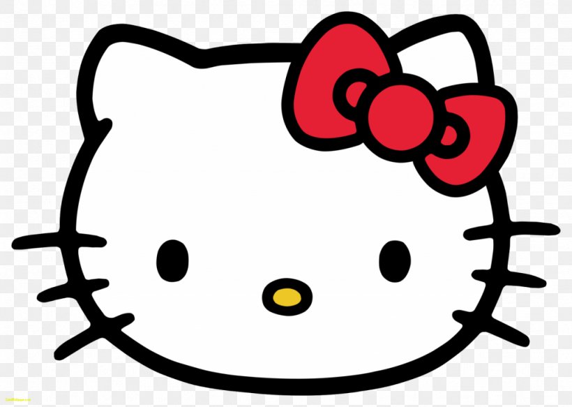 Hello Kitty Logo Sanrio Clip Art, PNG, 1024x729px, Hello Kitty, Black And White, Brand, Character, Decal Download Free