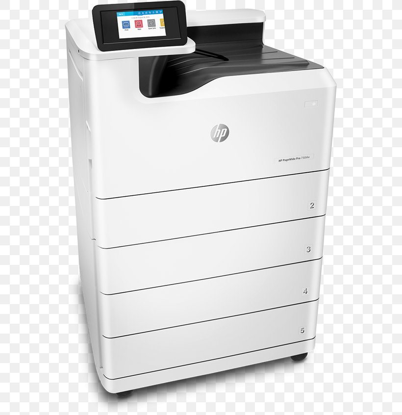 Hewlett-Packard Multi-function Printer HP PageWide Pro 750dw Inkjet Printing, PNG, 555x846px, Hewlettpackard, Chest Of Drawers, Electronic Device, Hp Deskjet, Hp Laserjet Download Free