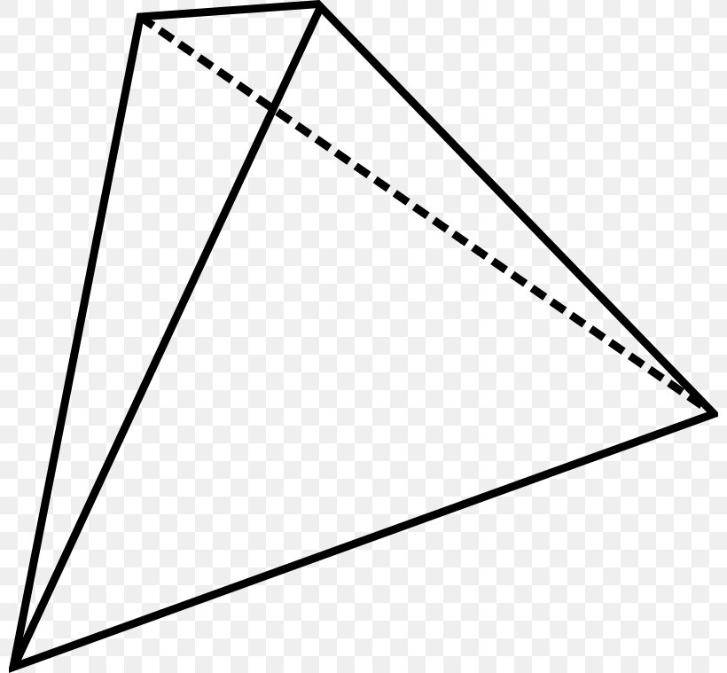 Tetrahedron Mathematics Polyhedron Clip Art, PNG, 800x759px, Tetrahedron, Area, Black, Black And White, Cube Download Free