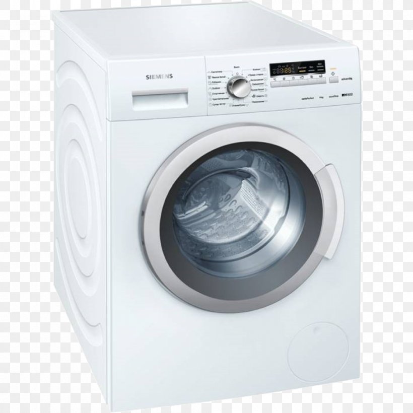 Washing Machines Combo Washer Dryer Clothes Dryer Siemens Home Appliance, PNG, 1000x1000px, Washing Machines, Clothes Dryer, Combo Washer Dryer, Dishwasher, Home Appliance Download Free