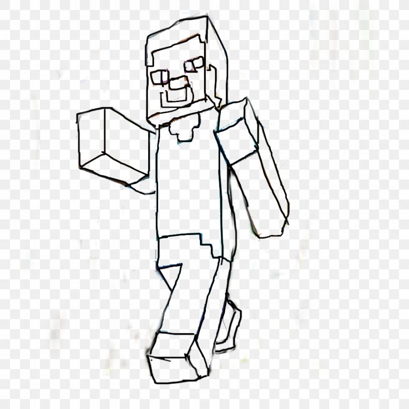 Coloring Book Xbox 360 Minecraft Sketch, PNG, 900x900px, Coloring Book, Area, Arm, Art, Artwork Download Free