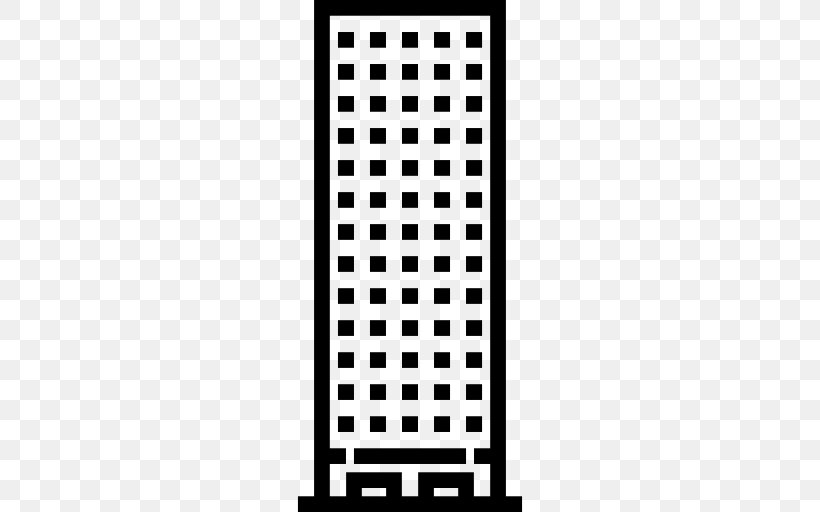 Building Skyscraper, PNG, 512x512px, Building, Area, Black, Black And White, Business Download Free