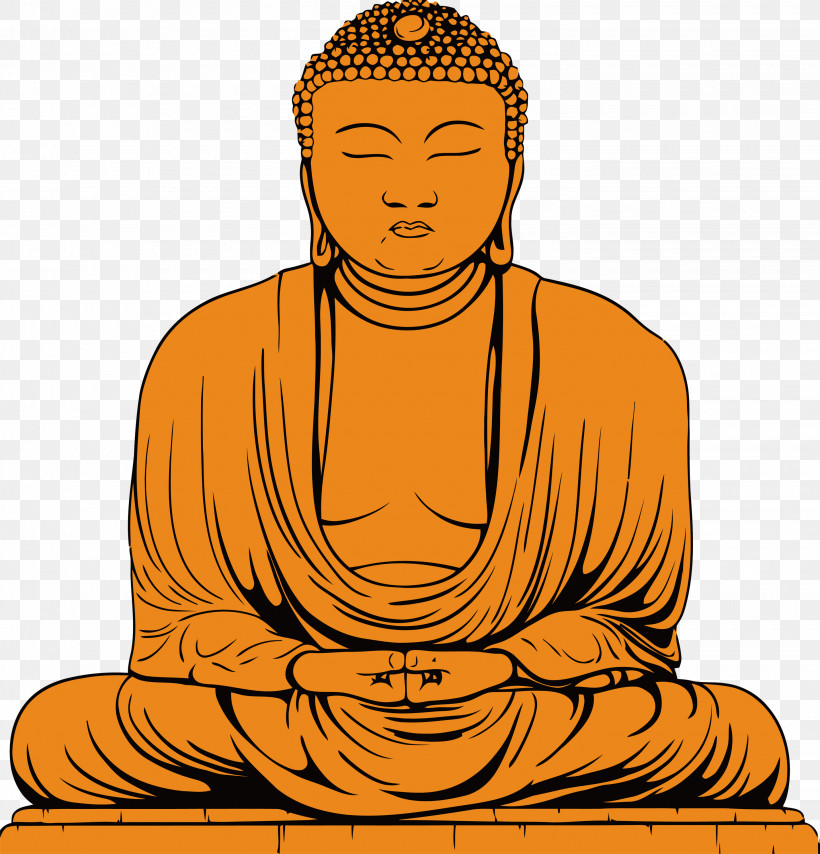 Bodhi Day, PNG, 2880x3000px, Bodhi Day, Cartoon, Gautama Buddha, Line Art Download Free