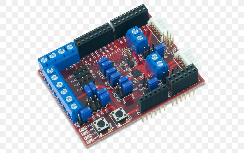 Microcontroller Electric Motor Electronic Component Electronics Motor Controller, PNG, 600x514px, Microcontroller, Arduino, Circuit Component, Circuit Prototyping, Computer Component Download Free