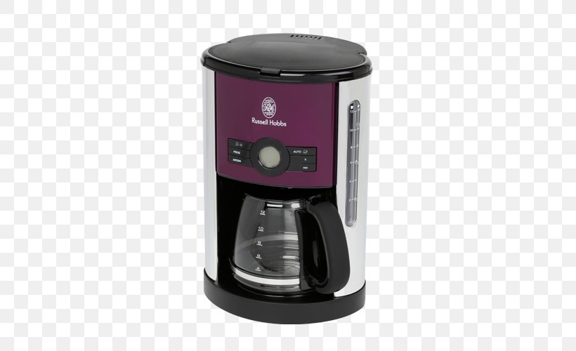 Coffeemaker Cafe Espresso Russell Hobbs, PNG, 500x500px, Coffee, Barista, Brewed Coffee, Cafe, Coffee Cup Download Free