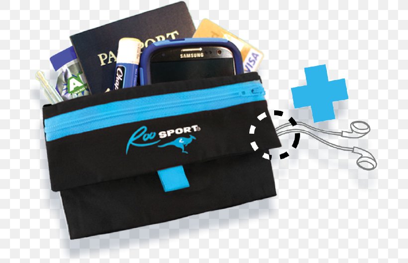 The RooSport Running Clothing Accessories Pocket Bag, PNG, 711x529px, Running, Bag, Brand, Clothing Accessories, Electric Blue Download Free