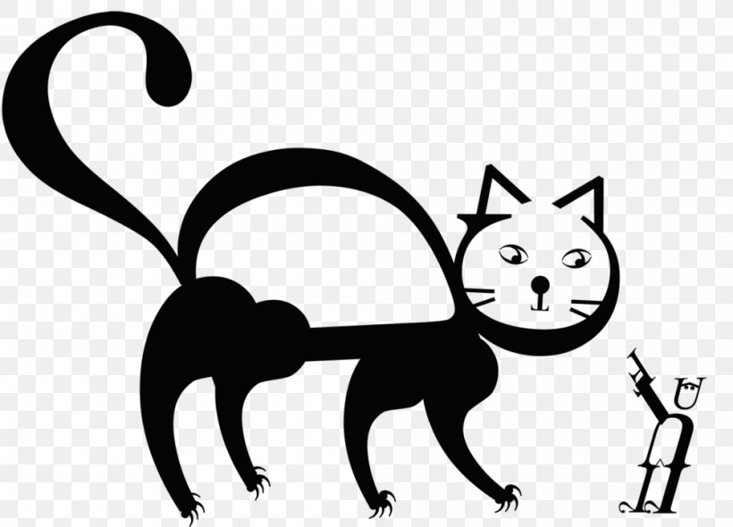 Whiskers Kitten Cat Clip Art, PNG, 1000x720px, Whiskers, Artwork, Black, Black And White, Carnivoran Download Free