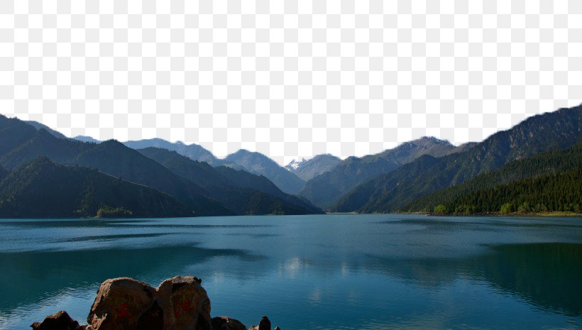 Heavenly Lake Of Tianshan Tourism Fukei, PNG, 820x465px, Heavenly Lake Of Tianshan, Calm, Fjord, Fukei, Inlet Download Free