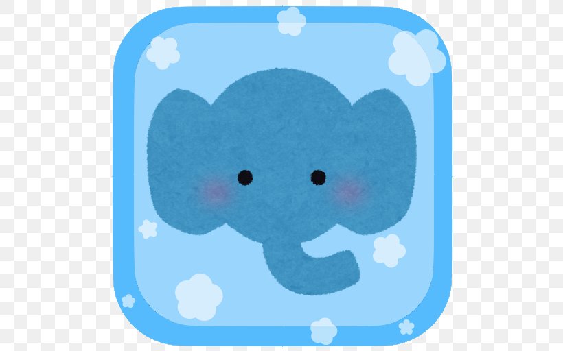 Clip Art Marine Mammal Turquoise, PNG, 512x512px, Marine Mammal, Aqua, Blue, Elephant, Elephants And Mammoths Download Free