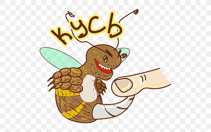 Honey Bee Sticker Clip Art Insect, PNG, 512x512px, Honey Bee, Bee, Fictional Character, Food, Honey Download Free