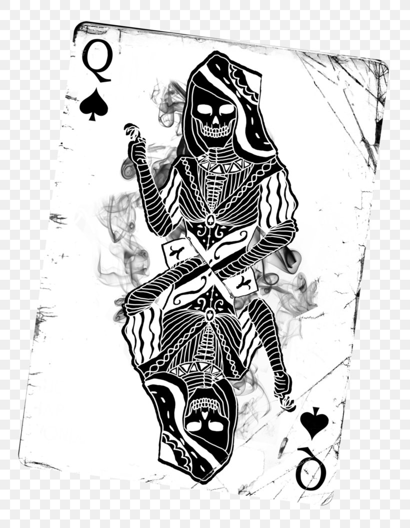 Queen Of Spades Queen Of Hearts Playing Card King Jack, PNG, 755x1057px, Queen Of Spades, Ace, Ace Of Spades, Arm, Art Download Free