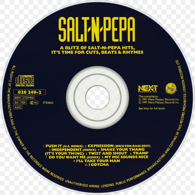 Compact Disc A Blitz Of Salt-n-Pepa Hits The Greatest Hits A Salt With A Deadly Pepa, PNG, 1000x1000px, Watercolor, Cartoon, Flower, Frame, Heart Download Free