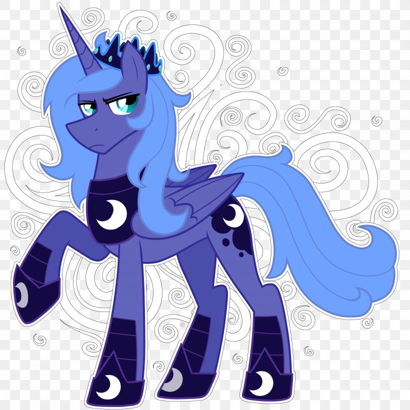 Princess Luna Pony Art Drawing, PNG, 4000x4000px, Princess Luna, Art, Azure, Cartoon, Character Download Free