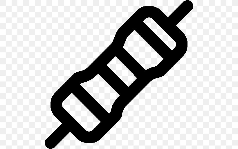 Resistor Electronics Symbol, PNG, 512x512px, Resistor, Black And White, Electronic Symbol, Electronics, Symbol Download Free