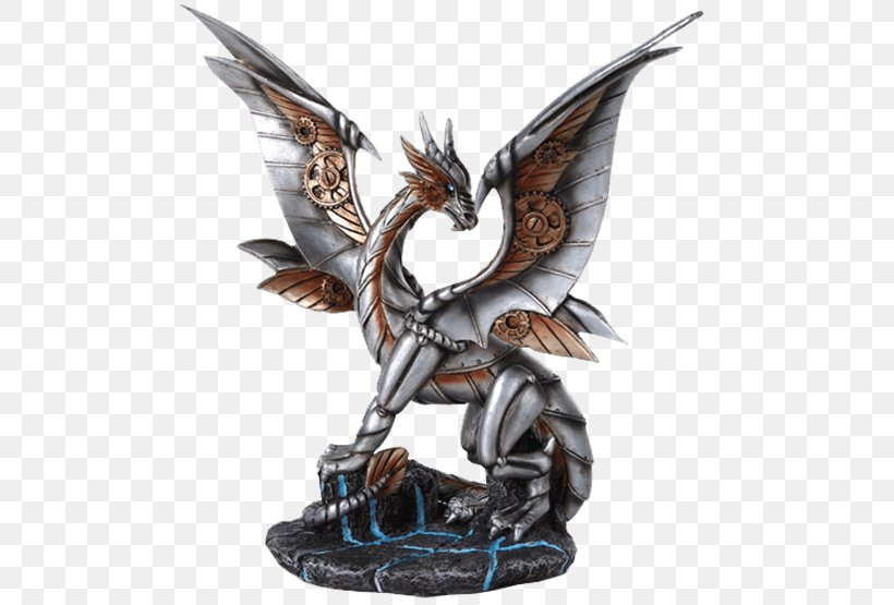 Steampunk Statue Dragon Sculpture Figurine, PNG, 555x555px, Steampunk, Action Figure, Amy Brown, Anne Stokes, Art Download Free