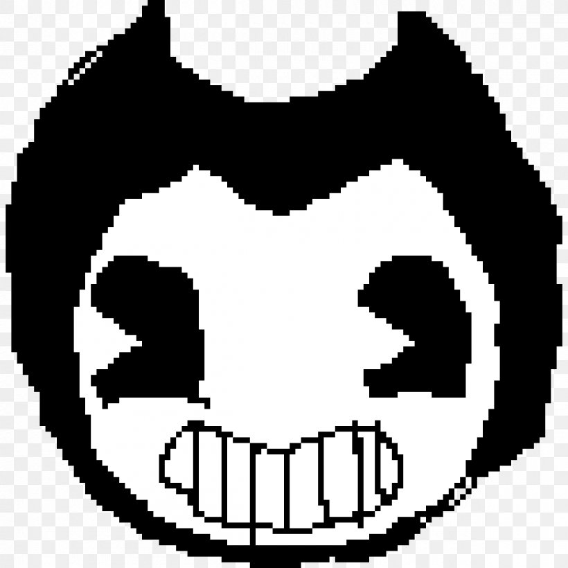 Bendy And The Ink Machine Video Games TheMeatly Hello Neighbor Paper, PNG, 1200x1200px, Bendy And The Ink Machine, Birthday, Blackandwhite, Game, Hair Download Free