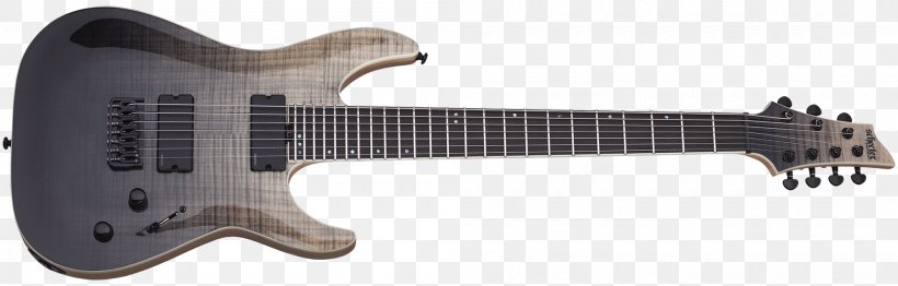 Seven-string Guitar Schecter Guitar Research Electric Guitar Schecter C-1 Hellraiser FR, PNG, 2000x640px, Sevenstring Guitar, Electric Guitar, Electronic Musical Instrument, Floyd Rose, Guitar Download Free