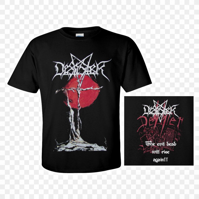 T-shirt Desaster Thrash Metal Heavy Metal Asphyx, PNG, 1250x1250px, Watercolor, Cartoon, Flower, Frame, Heart Download Free