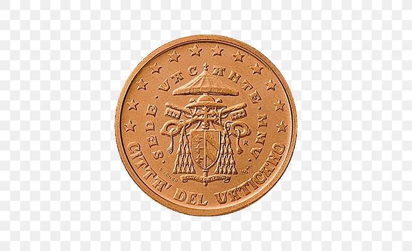 Vatican Euro Coins Vatican City European Union, PNG, 500x500px, 1 Euro Coin, 2 Euro Coin, 5 Cent Euro Coin, 20 Cent Euro Coin, Coin Download Free