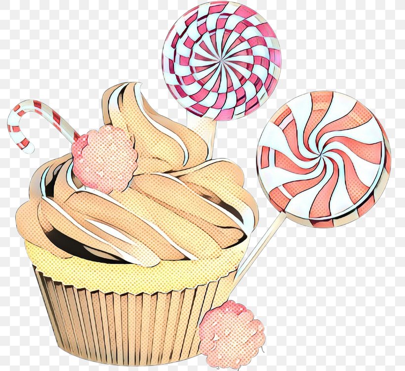 Baking Cup Cupcake Pink Food Dessert, PNG, 800x751px, Pop Art, Bake Sale, Baked Goods, Baking Cup, Buttercream Download Free