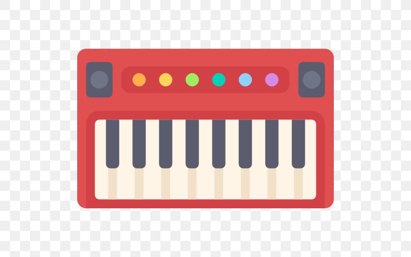 Electric Piano Digital Piano Synthesizer Musical Instrument Electronic Keyboard, PNG, 512x512px, Watercolor, Cartoon, Flower, Frame, Heart Download Free