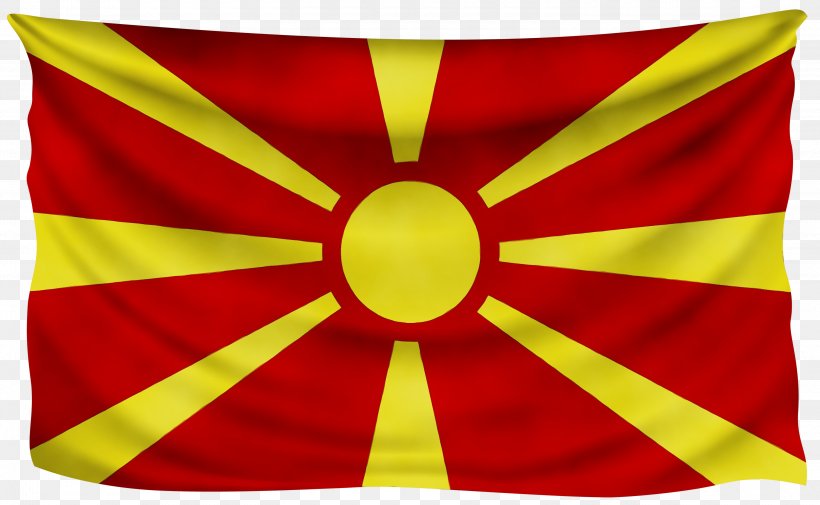 Flag Cartoon, PNG, 3000x1848px, North Macedonia, Flag, Flag Of North Macedonia, National Flag, Red Download Free