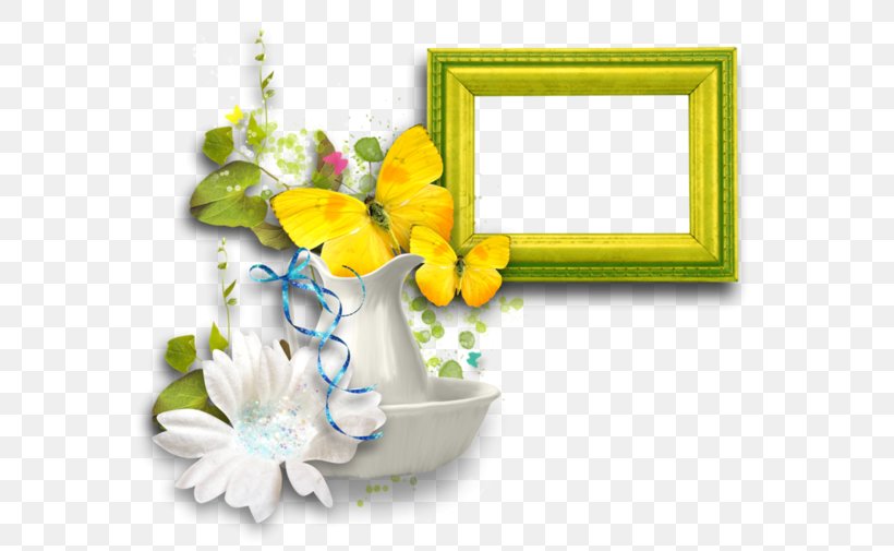 Floral Design Picture Frames Clip Art Flower Borders And Frames, PNG, 600x505px, Floral Design, Borders And Frames, Color, Cut Flowers, Flora Download Free