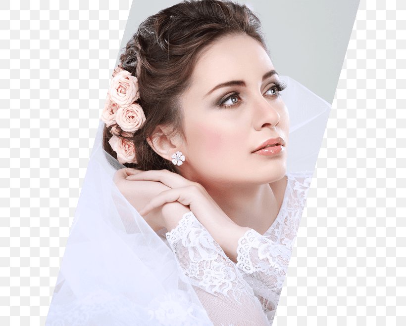 Bride Beauty Parlour Cosmetics Wedding Hairstyle, PNG, 637x660px, Watercolor, Cartoon, Flower, Frame, Heart Download Free