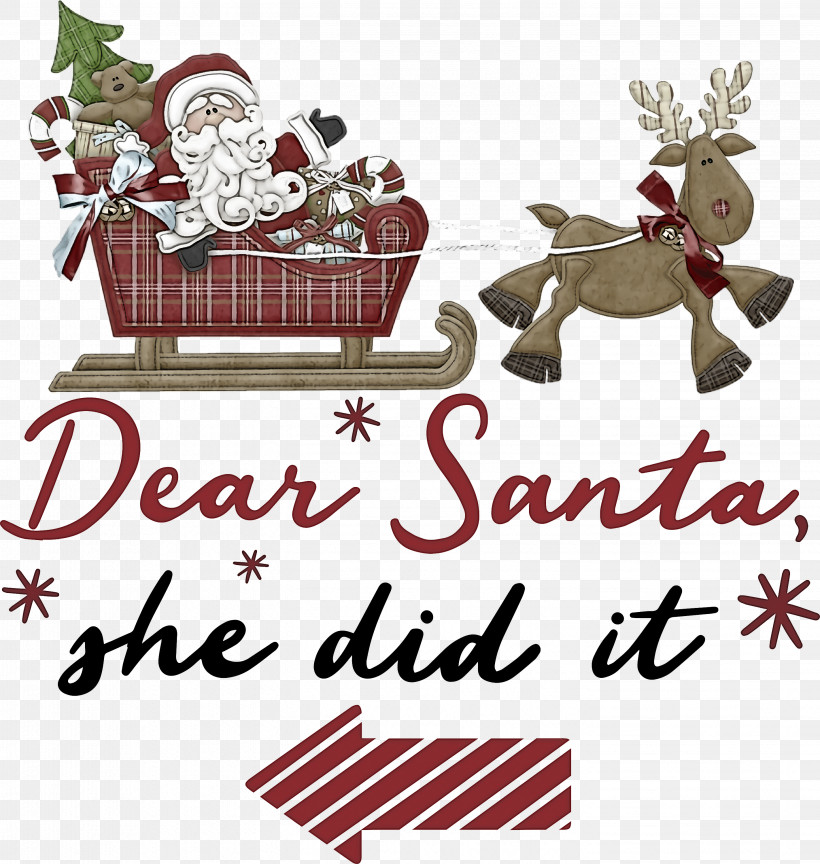 Dear Santa Santa Claus Christmas, PNG, 2846x3000px, Dear Santa, Blog, Calligraphy Hd, Cartoon, Christmas Download Free