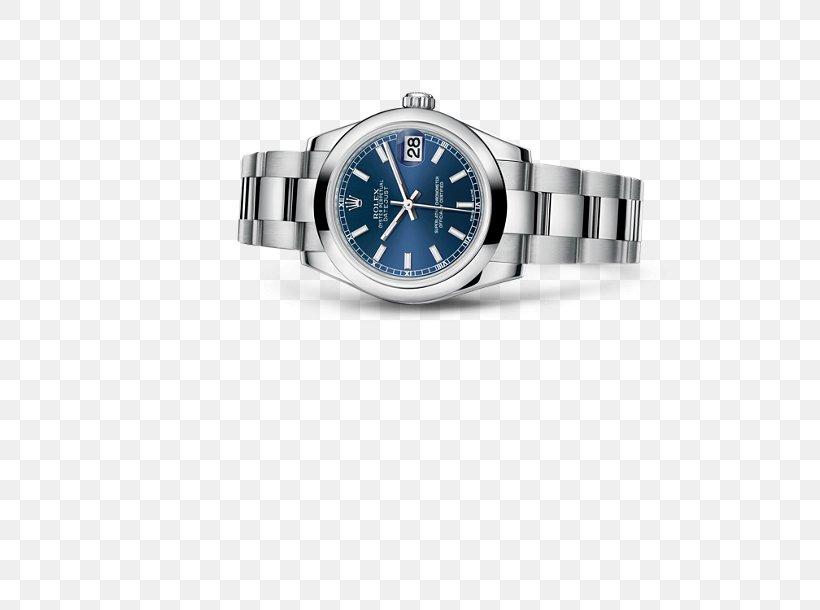 Rolex Datejust Automatic Watch Rolex Oyster, PNG, 610x610px, Rolex Datejust, Automatic Watch, Brand, Colored Gold, Counterfeit Watch Download Free