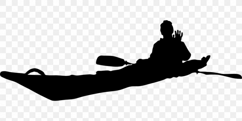 Sea Kayak Canoe Paddle Clip Art, PNG, 960x480px, Kayak, Black, Black And White, Canoe, Canoe Slalom Download Free