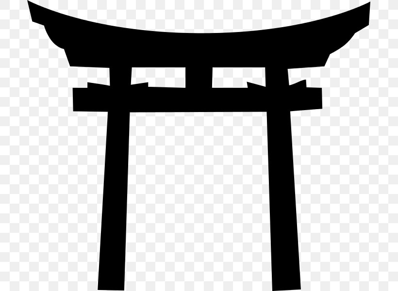 Shinto Shrine Torii Fushimi Inari-taisha Gate, PNG, 707x600px, Shinto Shrine, Black And White, Cross, Door, Furniture Download Free