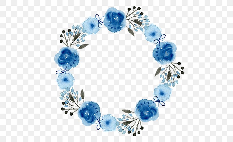 Wedding Invitation Greeting & Note Cards Flower Wreath Garland, PNG, 500x500px, Wedding Invitation, Baptism, Birthday, Blue, Body Jewelry Download Free