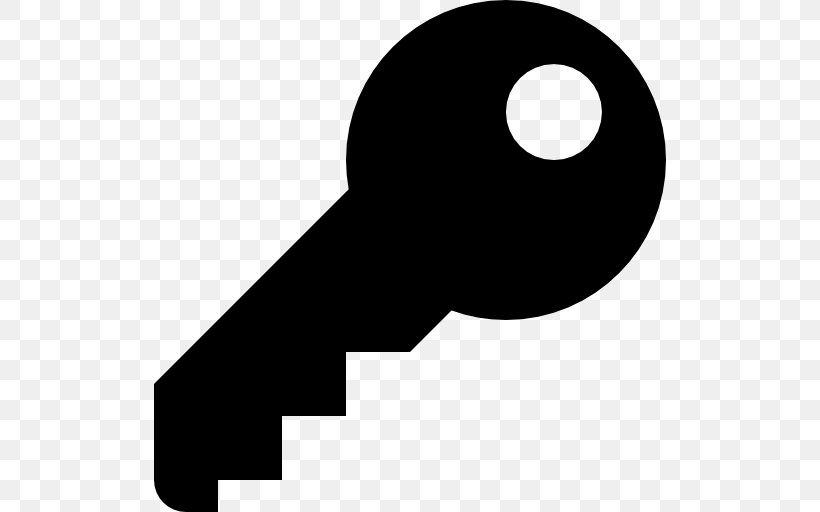Download, PNG, 512x512px, Key, Black And White, Silhouette Download Free